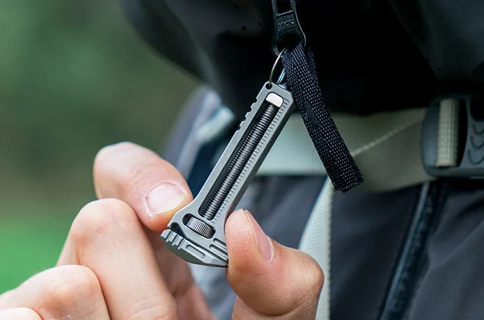 Compact Titanium Multitool within Reach